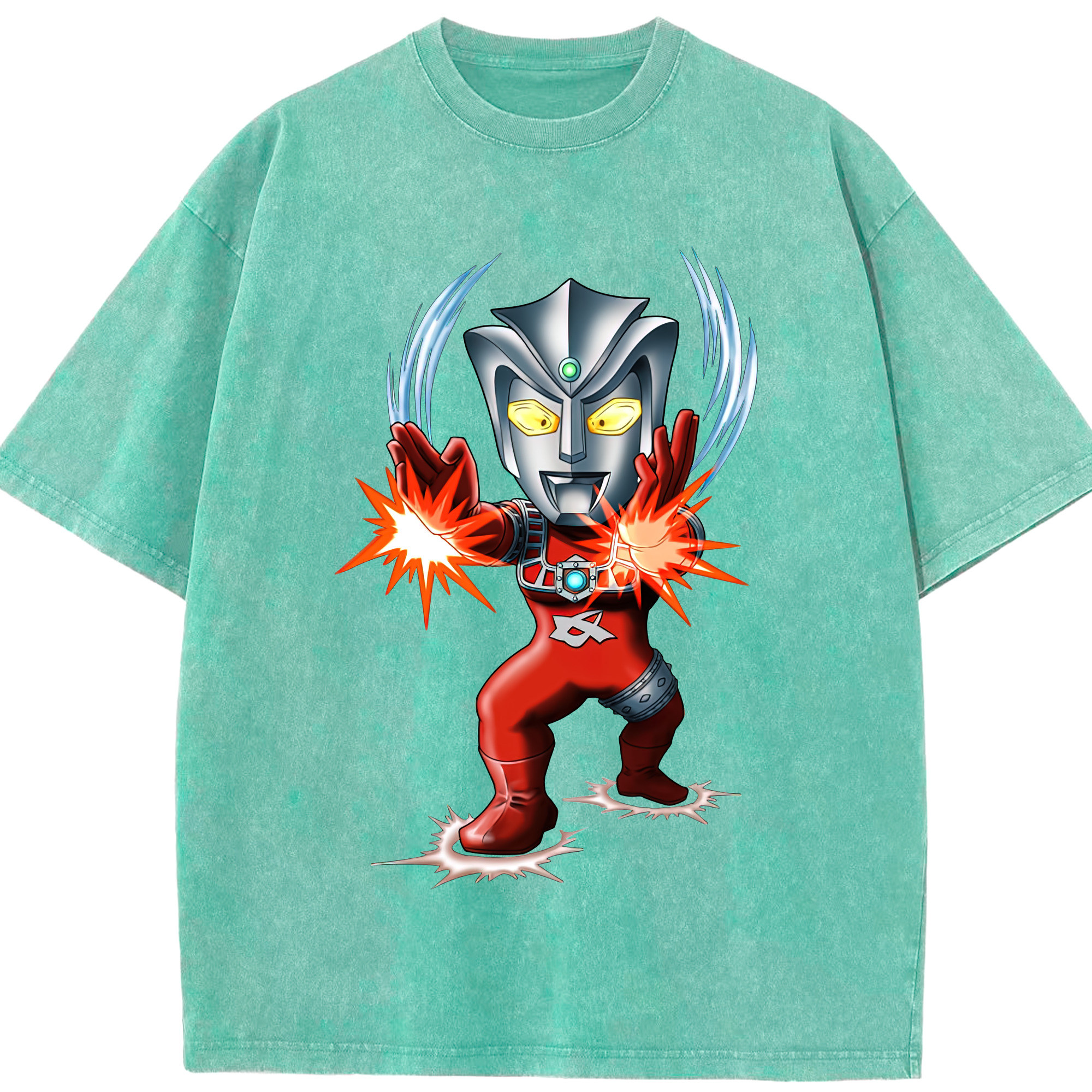 （画像用） ウルトラマン Ultraman 綿100% ヴィンテージ風 半袖Tシャツ（フロントプリント）